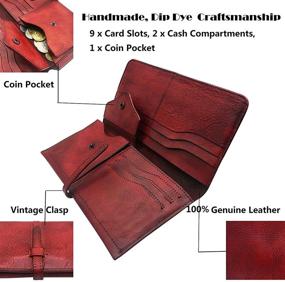 img 2 attached to 👛 Stylish Genuine Leather Women's Wallet: Card Organizer, Coin Purse & Ultrathin Design