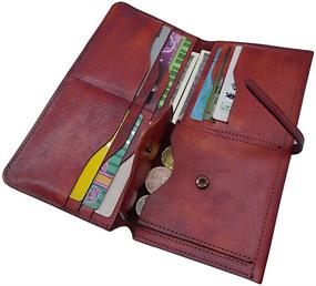 img 3 attached to 👛 Stylish Genuine Leather Women's Wallet: Card Organizer, Coin Purse & Ultrathin Design