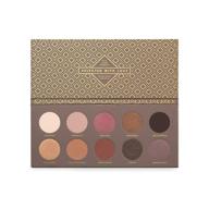 🍫 cocoa blend eyeshadow palette by zoeva - 10 intensely pigmented eye shadows, warm brown, chocolate, neutral tones, satin, matte, matte-glitter, metallic finishes, ideal for all eye colors logo