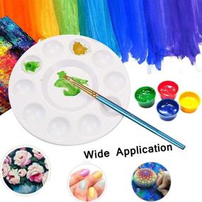 img 2 attached to Colorful Palette Party: 12 Pcs Красочные палитры для рисования для детей и взрослых