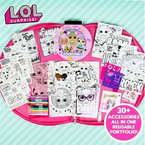 img 3 attached to L.O.L. Surprise! Sketch & Surprise Portfolio by Horizon Group USA, DIY Craft Kit - Includes 30-Page Sketch Pad, Coloring Pages, Scratch & Reveal Sticker Sheets, Gel Pens & More