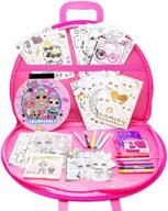 l.o.l. surprise! sketch & surprise portfolio by horizon group usa, diy craft kit - includes 30-page sketch pad, coloring pages, scratch & reveal sticker sheets, gel pens & more logo