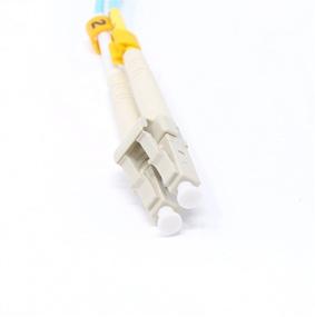 img 1 attached to Ultra-Fast 40Gb OM4 Multimode Duplex Fiber Optic Cable - LC to LC Connector - 0.2m (7in) Length