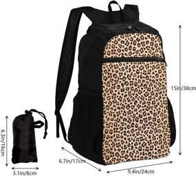 img 2 attached to LULUJAY Leopard Lightweight Packable Backpack