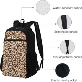 img 1 attached to LULUJAY Leopard Lightweight Packable Backpack