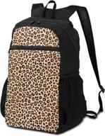 lulujay leopard lightweight packable backpack logo