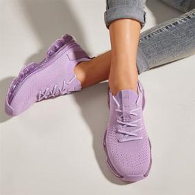 img 1 attached to 👟 Lucky Step Women's Breathable and Lightweight Athletic Shoes: Ultimate Comfort and Style