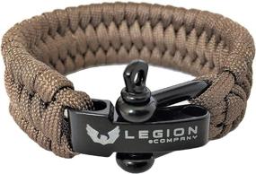 img 4 attached to Legion Co. L E G I O N Survival Paracord Bracelet: Trilobite Boa Weave, Premium 550 Paracord with Adjustable Three-Way Connection