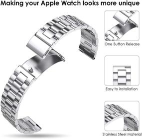 img 2 attached to Liwin Metal Band Compatible With Apple Watch 38Mm 40Mm 41Mm 42Mm 44Mm 45Mm