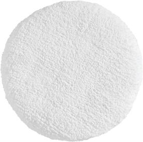 img 4 attached to 🚽 Ultra Plush White Spa Toilet Lid Cover: InterDesign Microfiber Polyester for a Luxurious Bathroom Experience