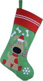img 4 attached to 🎅 WEWILL Embroidered Dogs Christmas Stockings - Perfect Xmas Holiday Gifts for Pets, Ideal for Puppy Lovers! 16-Inch Long (Style 1)