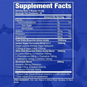 img 3 attached to AP Sports Regimen Vegan Fermented BCAA & EAA Amino Acid Powder - EAA + Hydro, Ideal for Men & Women, 10.5g Total Aminos, Enhanced Recovery & Electrolytes Hydration, 30 servings (Lemon Meets Lime)