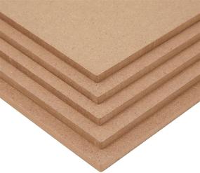 img 2 attached to 20-Pack Blank Wood Boards for Crafts - MDF Chipboard Sheets (12x12 Inches)