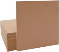 20-pack blank wood boards for crafts - mdf chipboard sheets (12x12 inches) logo