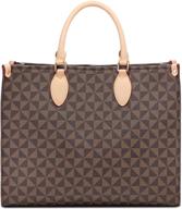 👜 top handle designer tote bags for women: stylish large purses & shoulder satchels with fashionable leather totes logo