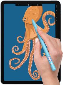 img 4 attached to 🖊️ Blue Stylus Pen for iPad, Drawing Stylist Smart Pencil Compatible with iPad 2/3/4/5/6/7/8 Generation, Air 1/2/3/4, Pro 9.7/10.5/11/12.9, Mini 1/2/3/4/5