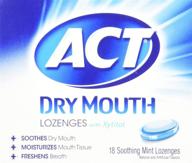🌿 relief at your fingertips with act dry mouth mint lozenges, 18 count logo