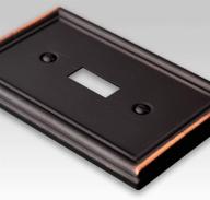 🏡 amerelle 149tddb chelsea wallplate: 1 toggle / 1 duplex, steel, aged bronze - enhance your home décor with this 1-pack wallplate logo