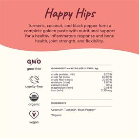 img 2 attached to 🐾 Organic Hip and Joint Supplement for Dogs and Cats - Vet Formulated Formula with Turmeric, Black Pepper, and Coconut - Made in USA - kin+kind