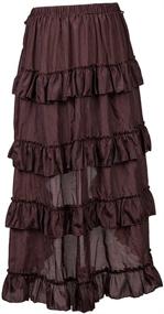 img 1 attached to Flaunt your style with COSWE WOMENS Solid Asymmetrical Corset: Trendy Women's Clothing