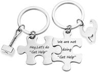 🔨 thor and loki friendship keychain set - best friend jewelry, brother gifts, bbf gifts logo