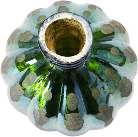 img 2 attached to 🌺 Creative Co-Op Embossed Glass, Green Iridescent Finish Vase - Elegant Home Decor and Stunning Floral Display