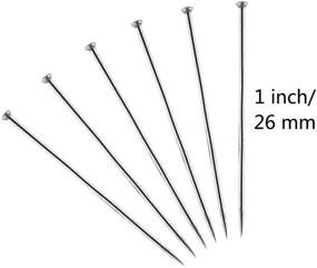 img 3 attached to 🧵 2500-Pack of Zealor 26mm Fine Satin Head Pins - Stainless Steel Dressmaker Pins for Sewing, Crafts, and Quilting