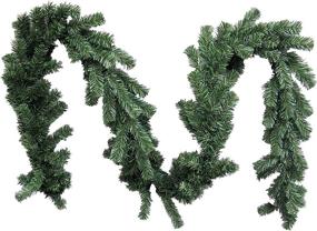 img 1 attached to 🎄 Admired By Nature GXW9812-NATURAL 9ft x 10'' Canadian Christmas Pine Garland: 180 Tips for an Enchanting Holiday Décor