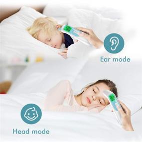 img 1 attached to 🌡️ Mosen 2020 New Version Thermometer: Digital Infrared for Fever, Baby, Ear & Forehead, Kid & Adult - Body, Surface & Room - with Magnetic Cap