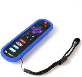 img 2 attached to TCL Roku RC280 Remote Case SIKAI Silicone Shockproof Protective Cover For Roku 3600R / TCL Roku RC280 TV Remote [RoHS Tested Material] Skin-Friendly Anti-Lost With Remote Loop (Blue)