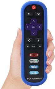 img 3 attached to TCL Roku RC280 Remote Case SIKAI Silicone Shockproof Protective Cover For Roku 3600R / TCL Roku RC280 TV Remote [RoHS Tested Material] Skin-Friendly Anti-Lost With Remote Loop (Blue)