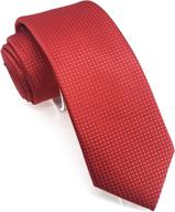 👔 wehug classic necktie: elevate your style with jacquard ld0076 men's accessories logo