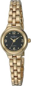 img 4 attached to Timelessly Elegant: Peugeot Women's 14K 🕰️ Gold Plated Petite Wrist Watch with Link Bracelet