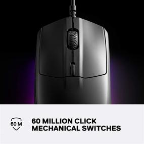 img 1 attached to 🎮 Enhance Your Gaming Experience with SteelSeries Rival 3: 8,500 CPI TrueMove Core Optical Sensor, 6 Programmable Buttons, Split Trigger Buttons