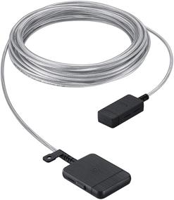 img 4 attached to SAMSUNG 15m One Invisible Connect Cable: Ideal for QLED 4K & The Frame TVs (2019) in White - VG-SOCR15/ZA - Find the Perfect TV Connection Solution!