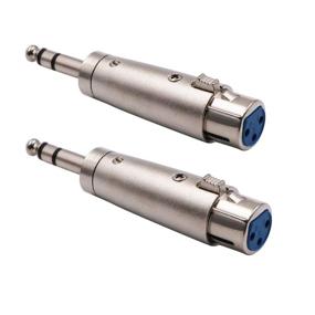 img 4 attached to 1/4 TRS to XLR Female Adapter & Female XLR to 1/4 Stereo Balanced Audio Connector - 2 Pack: Convenient Audio Connectivity Solution