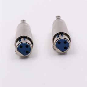 img 2 attached to 1/4 TRS to XLR Female Adapter & Female XLR to 1/4 Stereo Balanced Audio Connector - 2 Pack: Convenient Audio Connectivity Solution