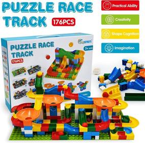 img 2 attached to 🔨 Marble Construction Toy Set: STEM Building Blocks for Endless Marble Track Fun