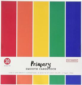 img 2 attached to 🎨 Colorbok 68207B Smooth Cardstock Paper Pad - Primary Colors, 12" x 12" - High-Quality Craft Paper for Various Projects