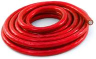 🔴 enhanced seo: knukonceptz bassik 4 gauge power/ground wire cable - vibrant red, 25 ft coil logo