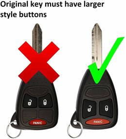 img 1 attached to 🔑 KeylessOption KOBDT04A Car Key Fob Shell Replacement - Easiest Keyless Entry Remote Control Solution