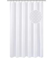 premium hotel shower curtain liner – machine washable, white diamond pattern, 72 x 72 inches, 2 bottom magnets logo