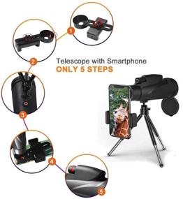 img 3 attached to Apark Monocular Telescope Definition Smartphone