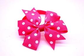 img 3 attached to 🐶 Yagopet 10pcs/Pack Small Dog Bow Ties: Polka Dots Cat Dog Bowties for Festival Collars & Grooming