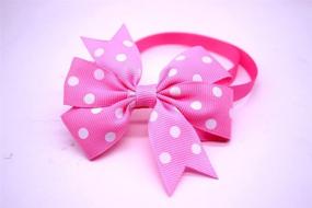 img 1 attached to 🐶 Yagopet 10pcs/Pack Small Dog Bow Ties: Polka Dots Cat Dog Bowties for Festival Collars & Grooming