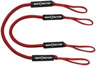 🚤 red boattector bungee dock line value 2-pack - extreme max 3006.2571 4ft logo