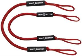 img 4 attached to 🚤 Red BoatTector Bungee Dock Line Value 2-Pack - Extreme Max 3006.2571 4ft