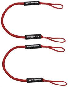 img 2 attached to 🚤 Red BoatTector Bungee Dock Line Value 2-Pack - Extreme Max 3006.2571 4ft