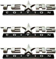 🚗 muzzys texas edition stick on emblem badge: perfect fit for gmc sierra, chevy silverado, ford f150, and more! logo