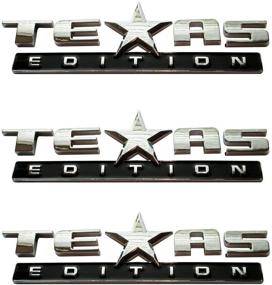 img 4 attached to 🚗 Muzzys Texas Edition Stick On Emblem Badge: Perfect Fit for GMC Sierra, Chevy Silverado, Ford F150, and More!